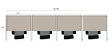 4 Pack Call Center Workstations - Item #1416 4 Pack Call Center Workstations - Item #1416 - Online Office Furniture