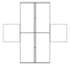 2 - 4 Person Workstation with Storage and Hutch - Item 1383 2 - 4 Person Workstation with Storage and Hutch - Item 1383 - Online Office Furniture
