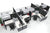 8 Pack 6x6 Open Workstations with Panels - Item #1415