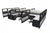 6 Pack 5x6 Workstations with 54" Ethospace Panels with Glass - Item 1384