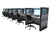 6 Pack Call Center Workstations - Panels with Glass - Item 1365
