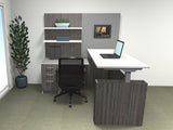 Executive L-Shaped Sit Stand Desk Executive L-Shaped Sit Stand Desk