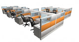 8 Pack 6x6 Workstations with Herman Miller//Ethospace Panels - Item 1385 8 Pack 6x6 Workstations with Panels - Item 1385 - Online Office Furniture