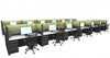 Group of 12 Call Center Stations - Item 1392 discount call center cubicles
