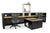 2 - 4 Person Workstation with Storage and Hutch - Item 1383