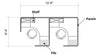 2 Pack Private 6x6 Workstations with 65 2 Pack Private 6x6 Workstations with 65" Panels