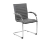 Chrome Frame Grey Vinyl Side Chair Chrome Frame Grey Vinyl Side Chair
