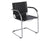 Safco Flaunt Guest Chair- Leather Black, Red, or White