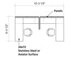2 Person Modern Side-by-Side Workstations with Panels 2 Person Modern Side-by-Side Workstations with Panels - New Life Office