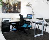 Trapezoid Workstation with Storage Trapezoid Workstation with Storage