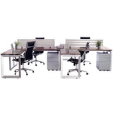 4 Pack Options Workstations with Return 4 Pack Options Workstations with Return - New Life Office