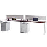 2 Pack Side by Side Options Workstations with File Storage 2 Pack Side by Side Options Workstations with File Storage - New Life Office