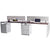 2 Pack Side by Side Options Workstations with File Storage