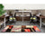 Double Side-by-Side Workstation with Panels