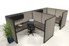 2 Pack Private 8x8 Workstations with Panels - Item #1411 - Online Office Furniture