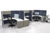 3 Pack open 6x6 Workstations with Panels - Item #1417 - Online Office Furniture