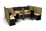 4 Pack 6x6 Workstations with 65" Panels - Item 1373 - Online Office Furniture