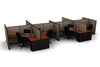 8 Pack Open 6x6 Workstations with 53" Panels - Item 1374 - Online Office Furniture