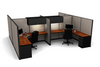 4 Pack Open 8x8 Workstations with Panels - Item #1409 - Online Office Furniture