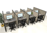 8 Pack Call Center Workstations - Item #1405 - Online Office Furniture