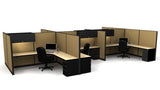 6 Pack Open 8x8 Workstations with Panels - Item #1407 - Online Office Furniture