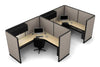 2 Pack Private 8x8 Workstations with Panels - Item #1411 - Online Office Furniture