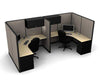 2 Pack 6x6 Workstations with 65" Panels - New Life Office