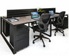 Benching workstation with storage - New Life Office