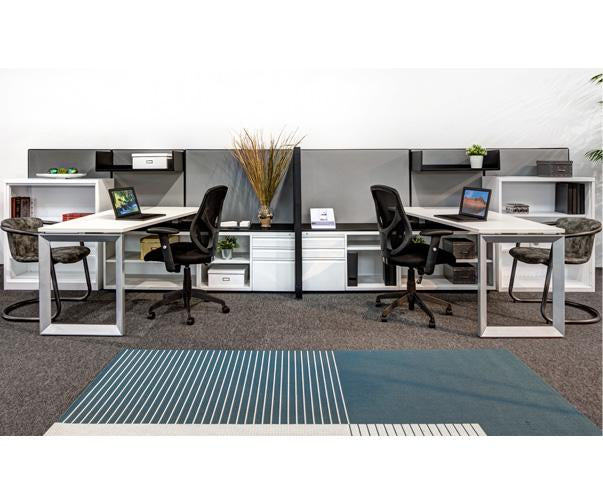 Work Stations Computer Double Rack 2 Person Double Workstation with Lots of Storage – New Life Office